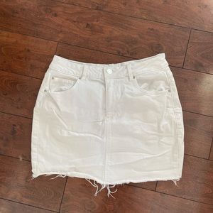 White Jean skirt